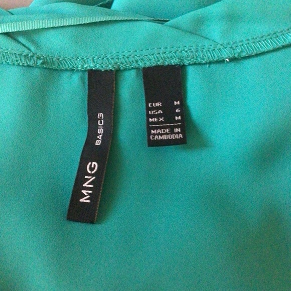 MNG Basics Green Tunic/Mini Dress Size US 6 - Picture 9 of 9